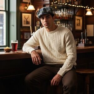 Scottish Clanwear Men's Plaid Flat Cap Beret Hat Made‎ in Scotland